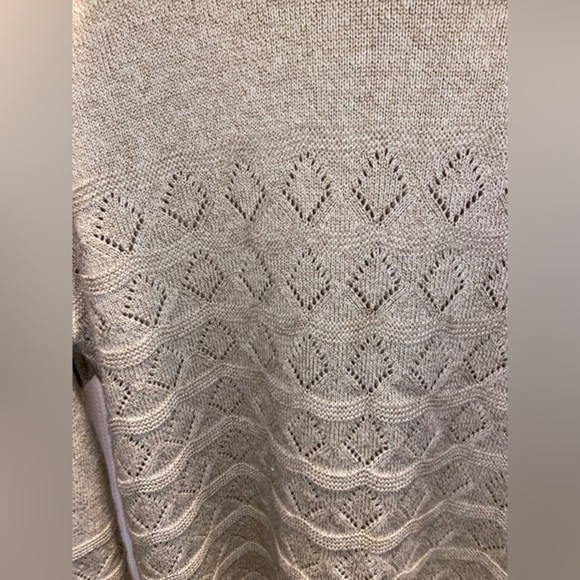 Women’s Cazza petite‎ vintage light knitted turtle neck beige sweater medium - Picture 5 of 11